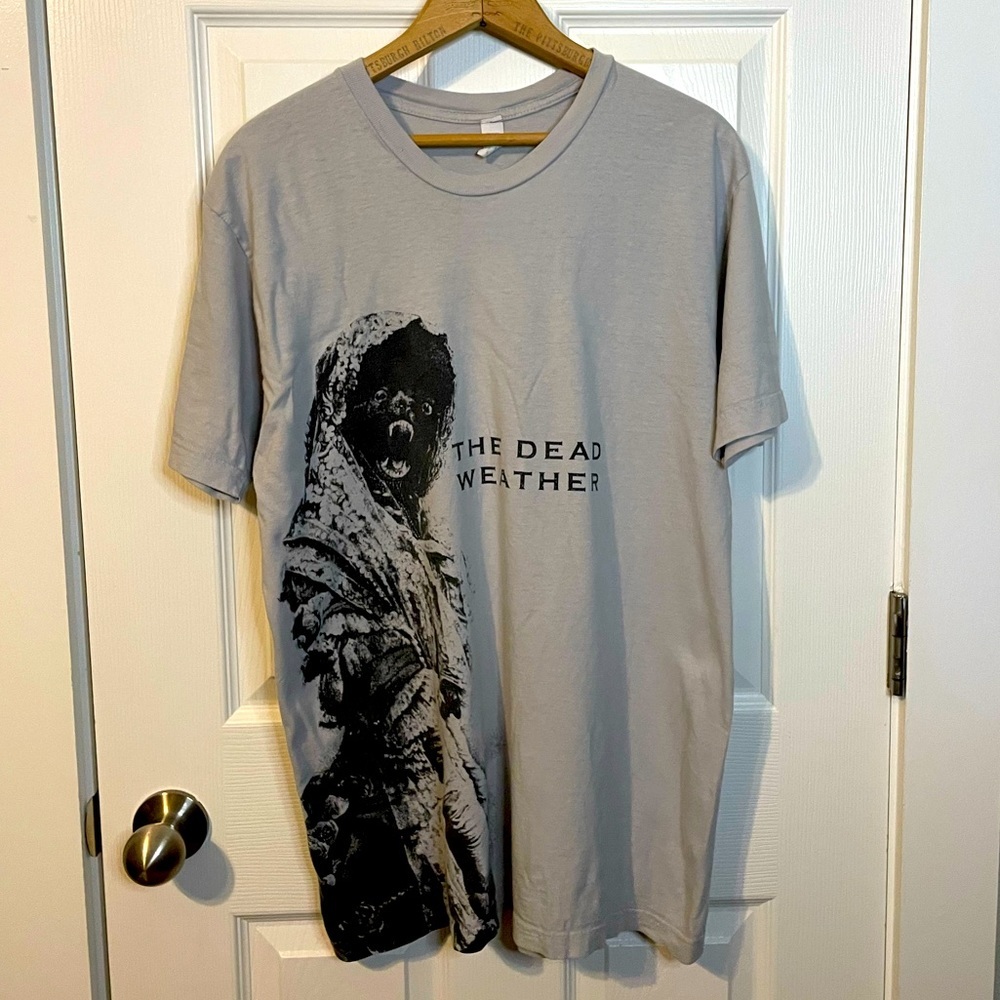 The Dead Weather light gray graphic tee sz L *RARE*